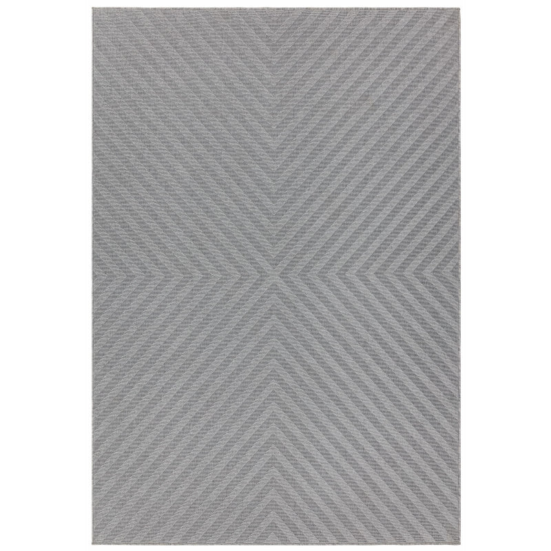 Antibes AN07 Light Grey Arrow Rug - Image 1
