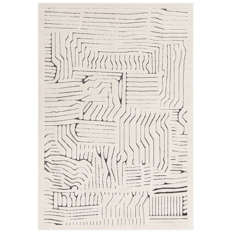 Valley Ivory/Charcoal Route Rug