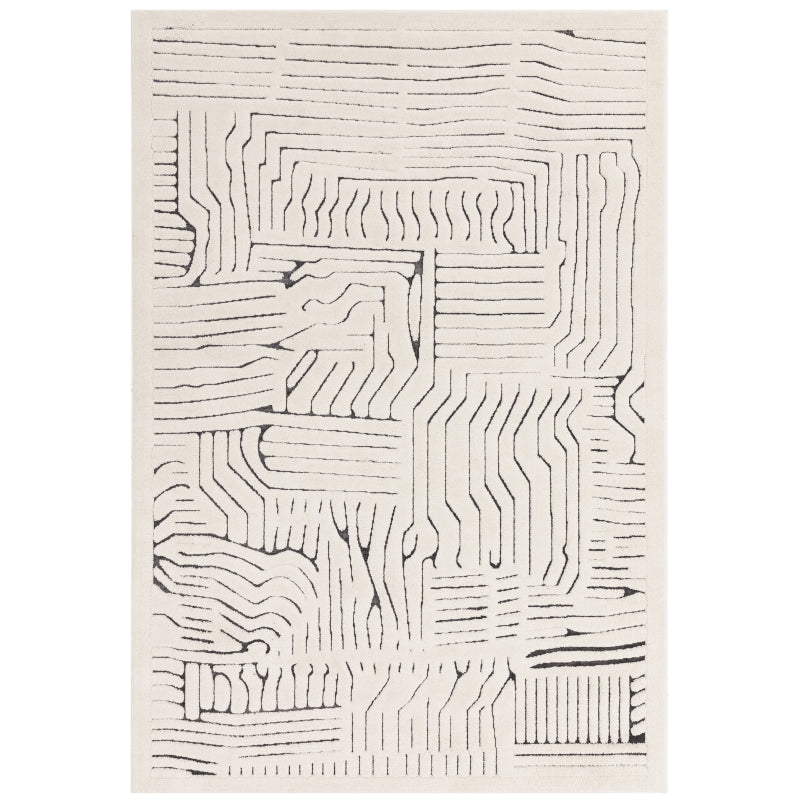 Valley Ivory/Charcoal Route Rug - Image 1