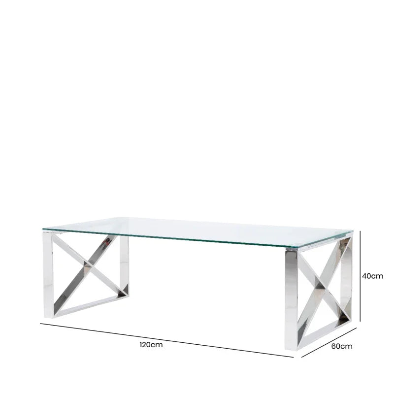 Zenith Stainless Steel Coffee Table