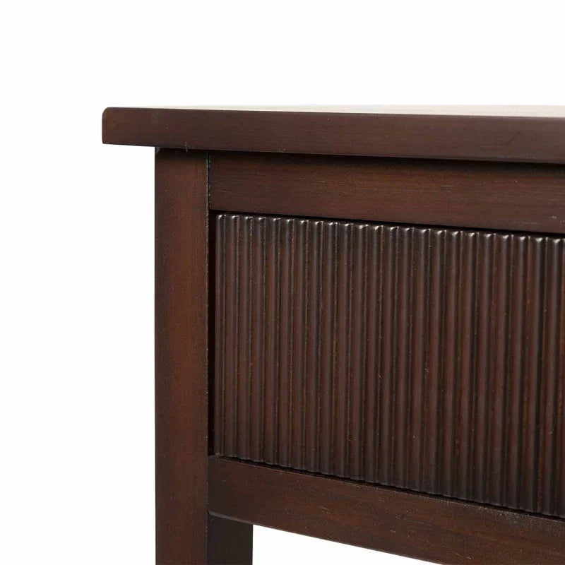 Lindon 2 Drawer Console Table Walnut Brown