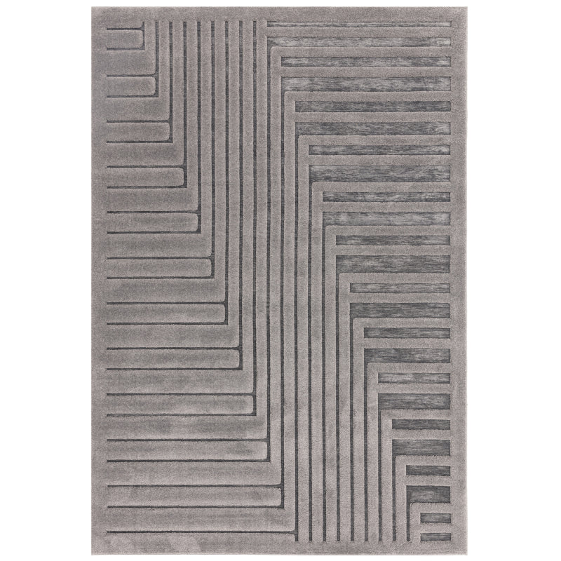 Valley Charcoal Connection Rug - Image 1