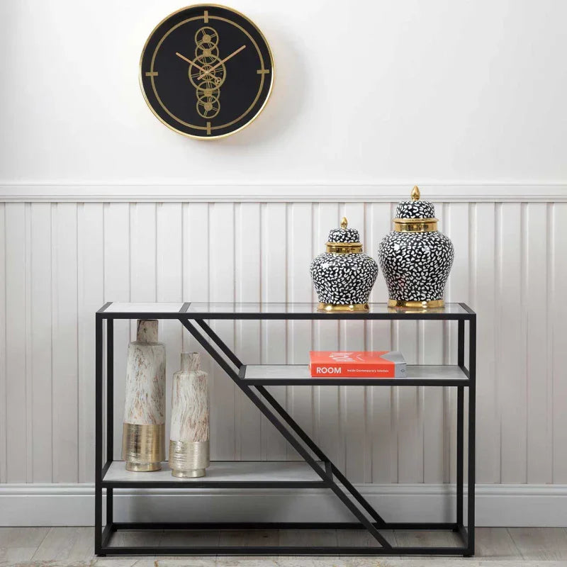 Ibarra Black and Grey Console Table - KD
