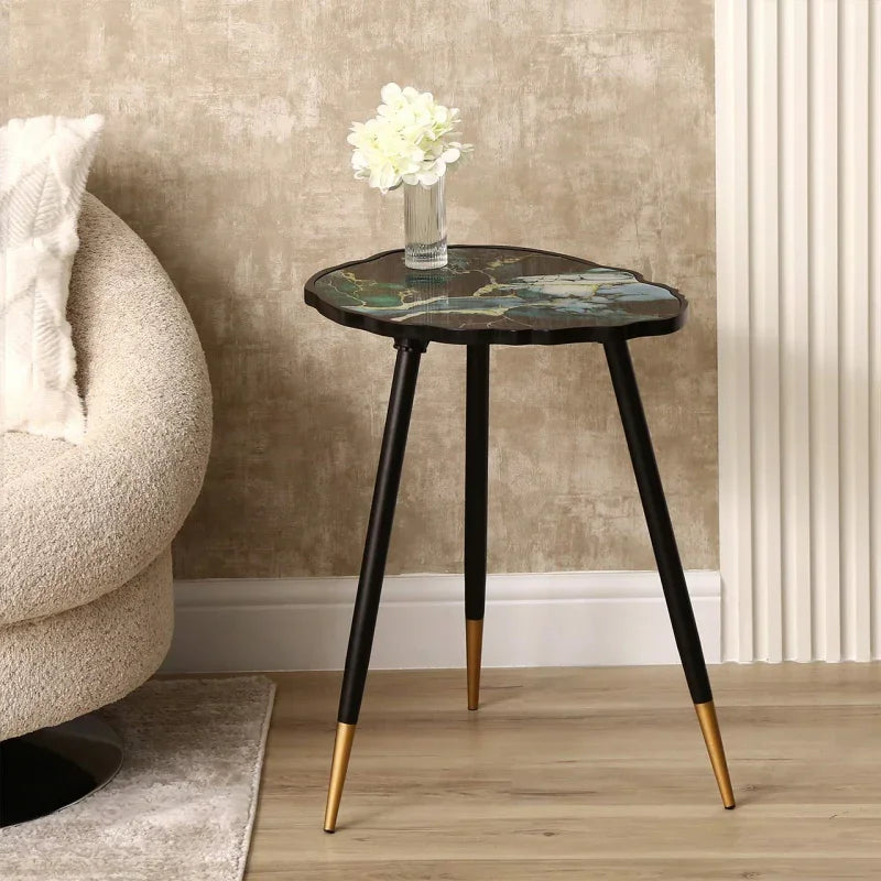 62.5cm Teal Green End Table