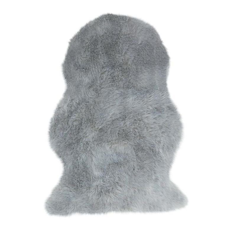Auckland Luxury Faux Sheepskin Silver Rug