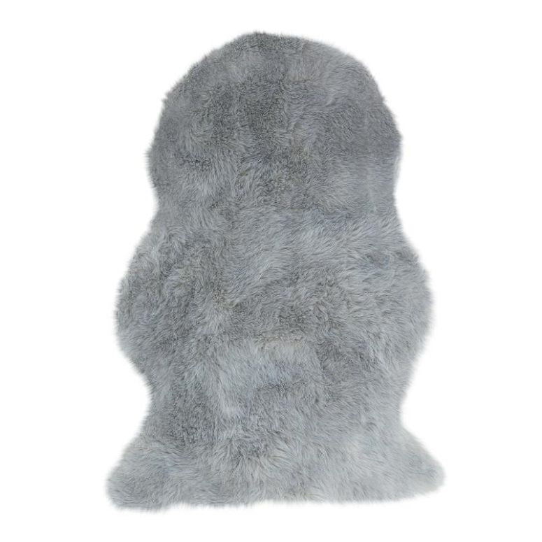 Auckland Luxury Faux Sheepskin Silver Rug - Image 1