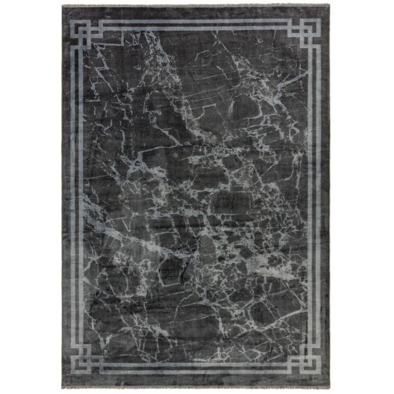 Zehraya Ze03 Grey Border Rug