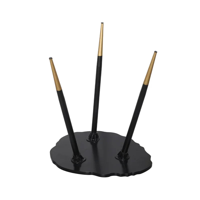 62.5cm White and Grey End Table