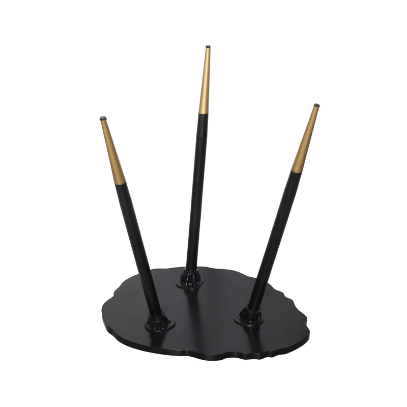 62.5cm White and Grey End Table