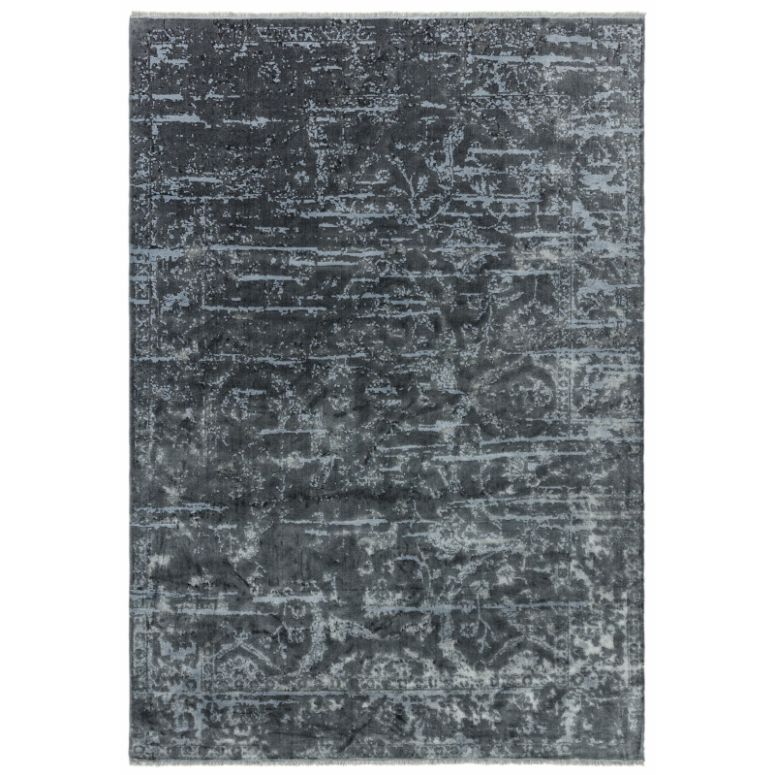 Zehraya ZE07 Charcoal Abstract Rug - Image 1