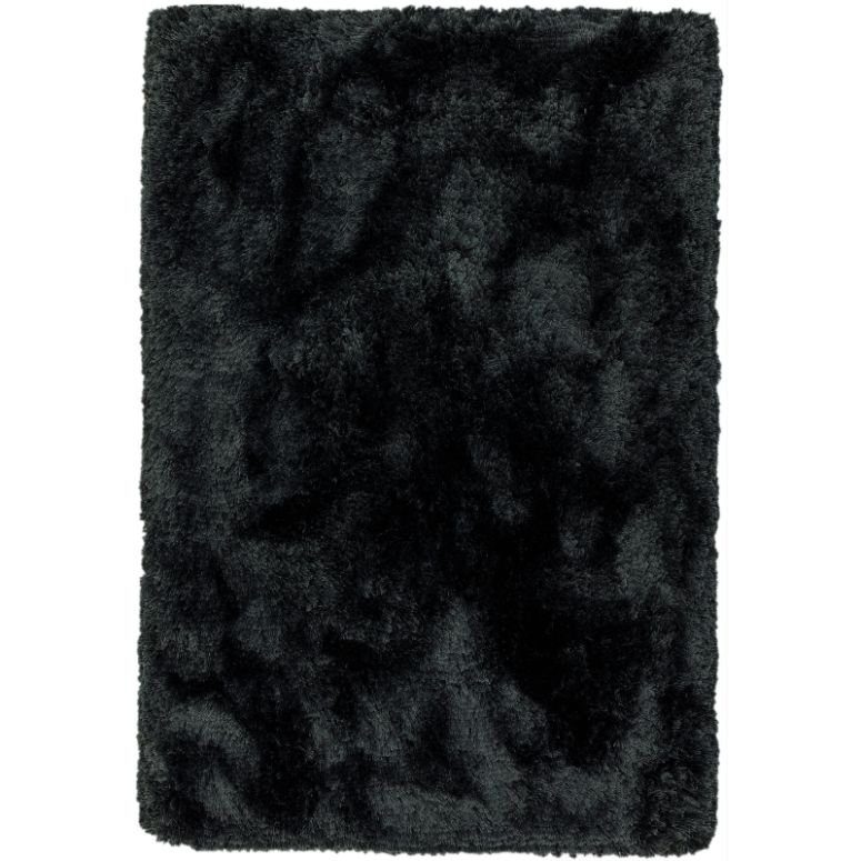 Plush Black Rug