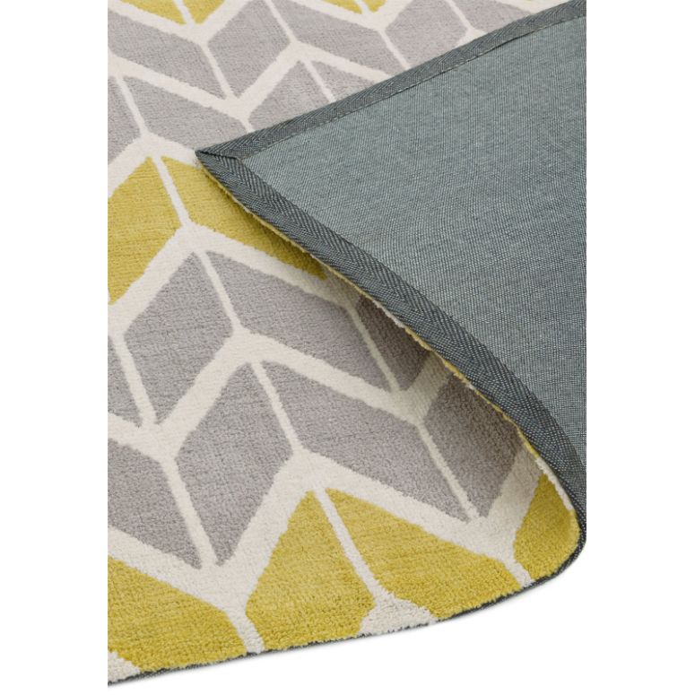Arlo AR06 Chevron Lemon / Grey Rug - Image 4