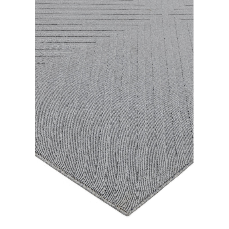 Antibes AN07 Light Grey Arrow Rug - Image 2