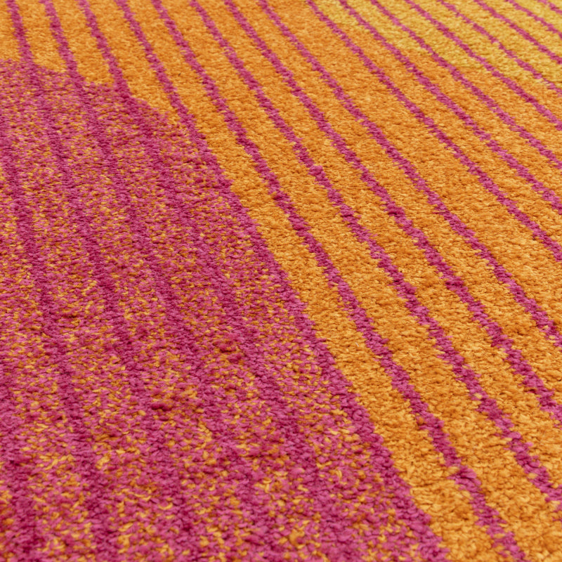 Muse Orange Retro Rug MU13 Rug - Image 3