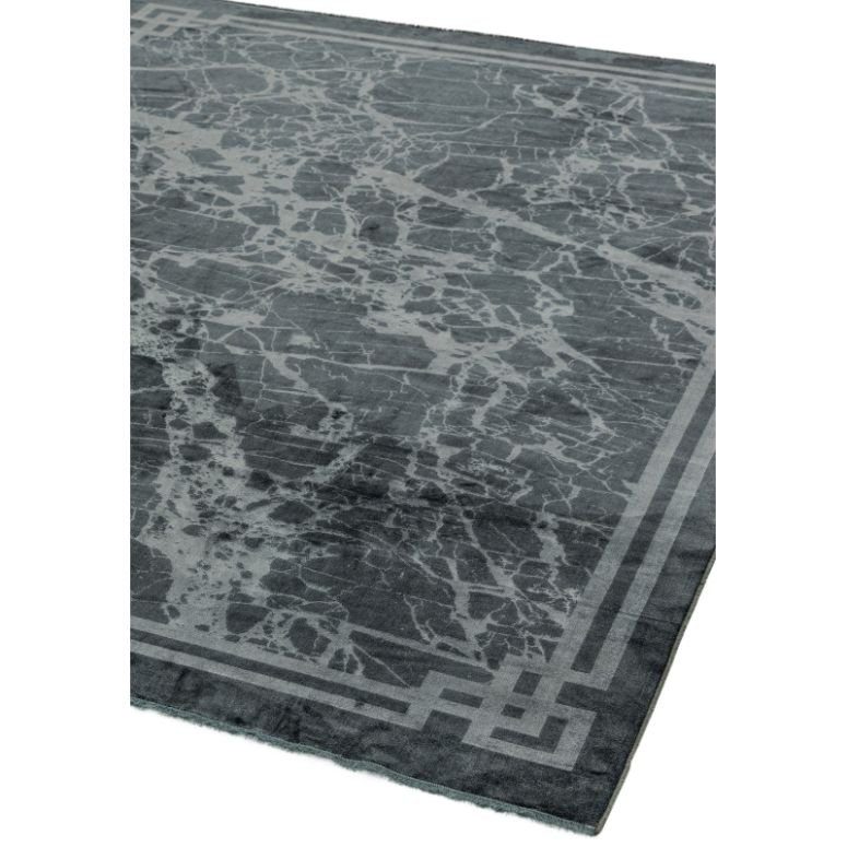 Zehraya Ze03 Grey Border Rug