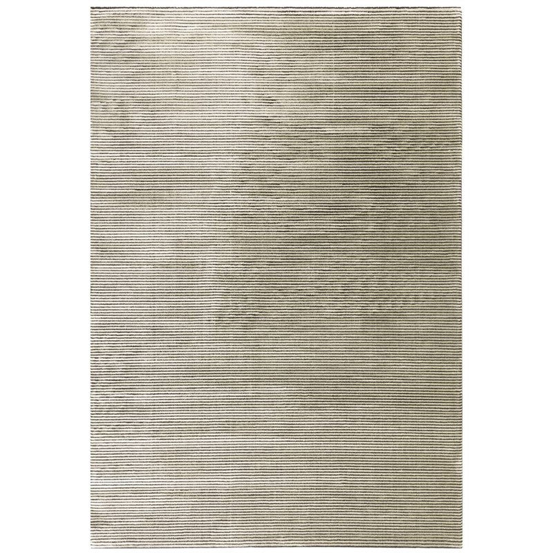 Kuza Plain Stripe Khaki Rug - Image 1