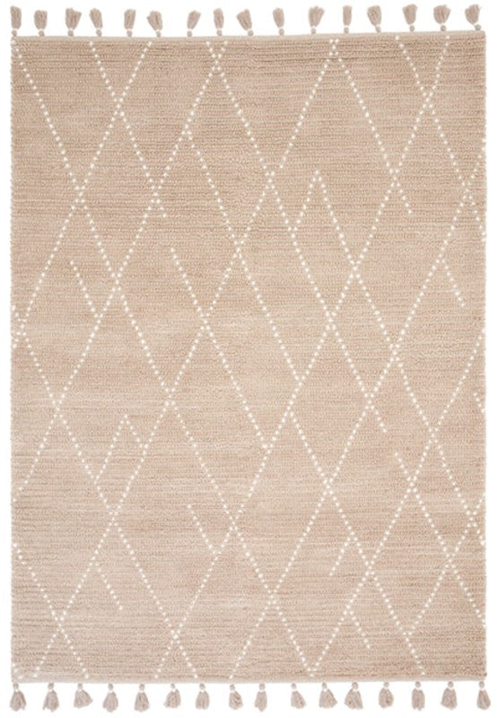 Nepal Sand/Cream Linear Rug Rug - Image 1