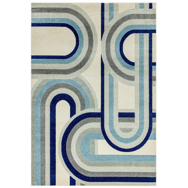 Nova Retro Blue Rug NV30 Rug - Image 1