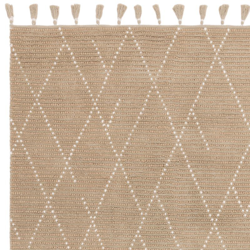 Nepal Sand/Cream Linear Rug