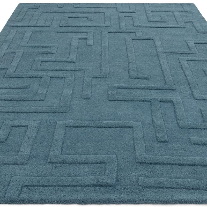 Maze Teal Rug - Image 2