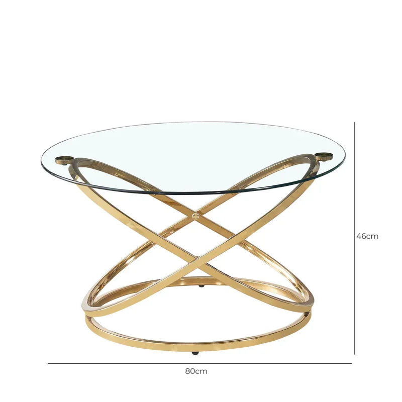 Rizzo Gold Coffee Table