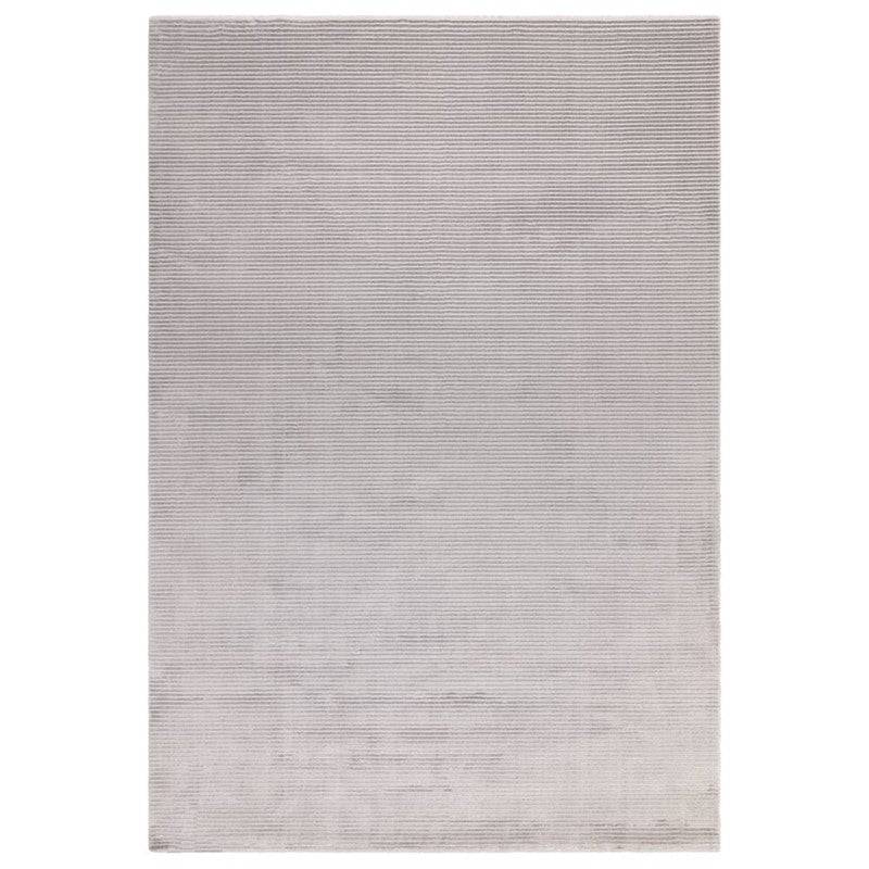 Kuza Plain Stripe Silver Rug - Image 1