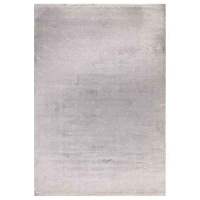 Kuza Plain Stripe Silver Rug - Image 1