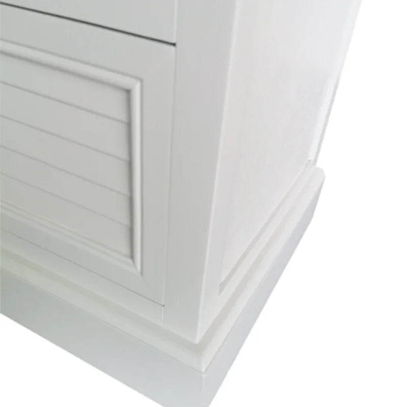 Elise 2 Drawer Bedside Cabinet Pearl White