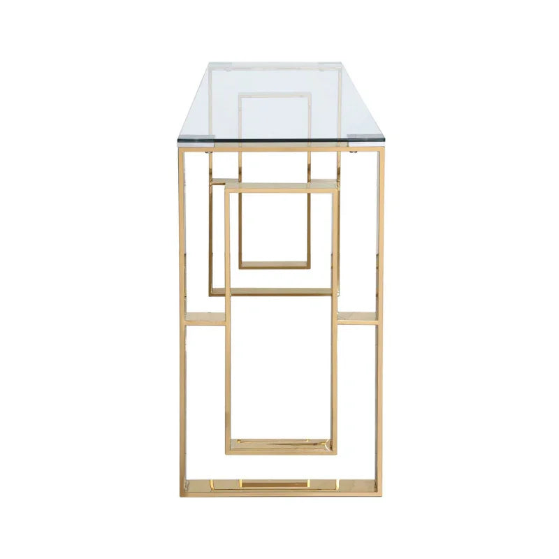 Apex Gold Metal Console Table