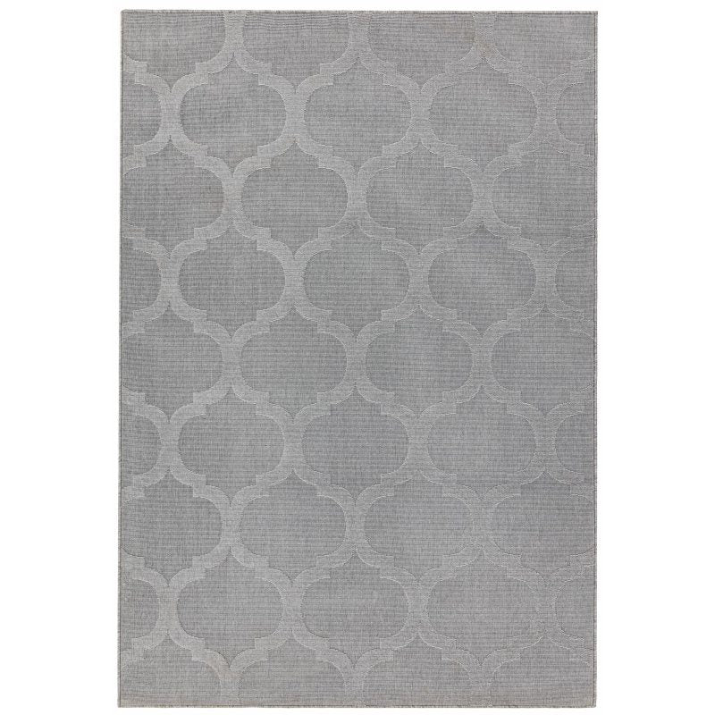 Antibes An01 Grey Trellis Rug