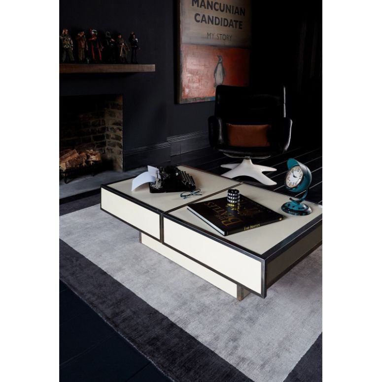 Blade Border Charcoal Silver 04 Rug