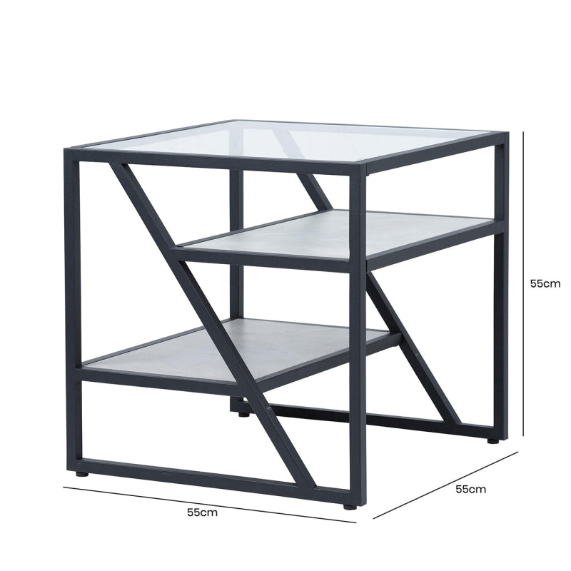 Ibarra Black and Grey End Table - KD
