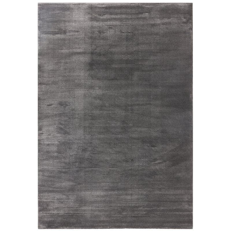 Kuza Plain Stripe Charcoal Rug