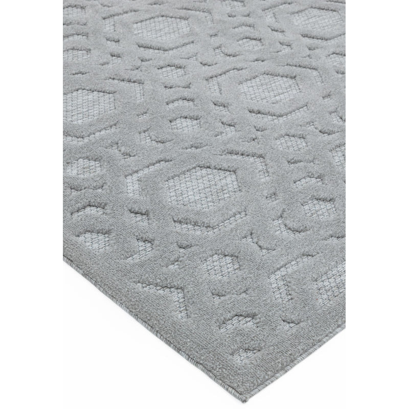 Salta SA03 Silver Geometric Rug - Image 4