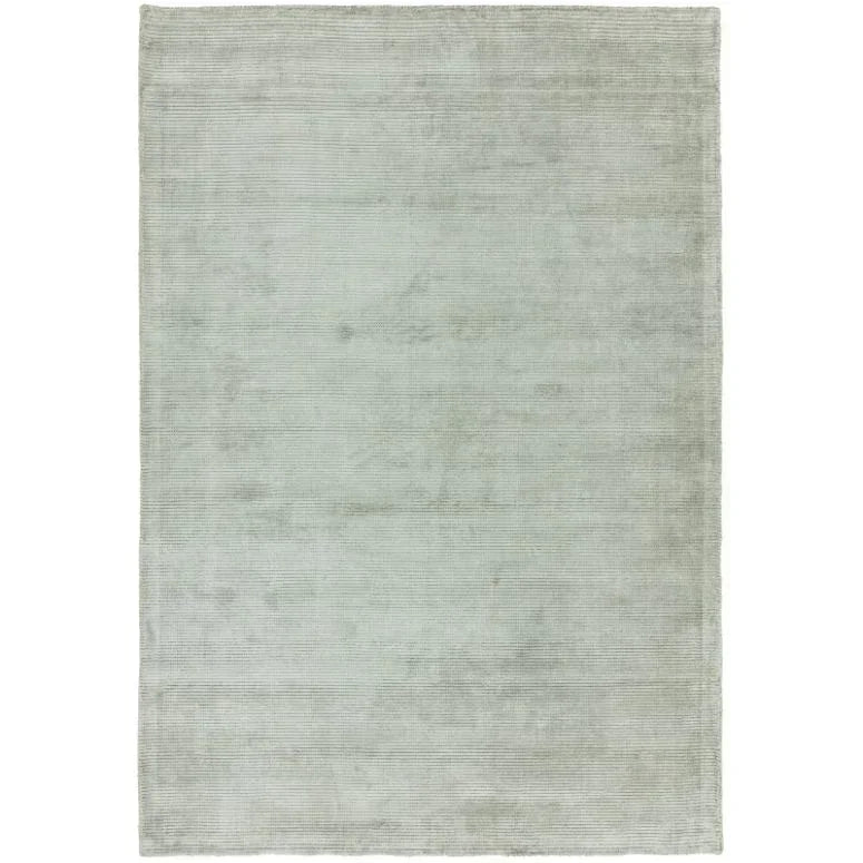 Light grey area rug with subtle texture and soft finish, shown flat from above