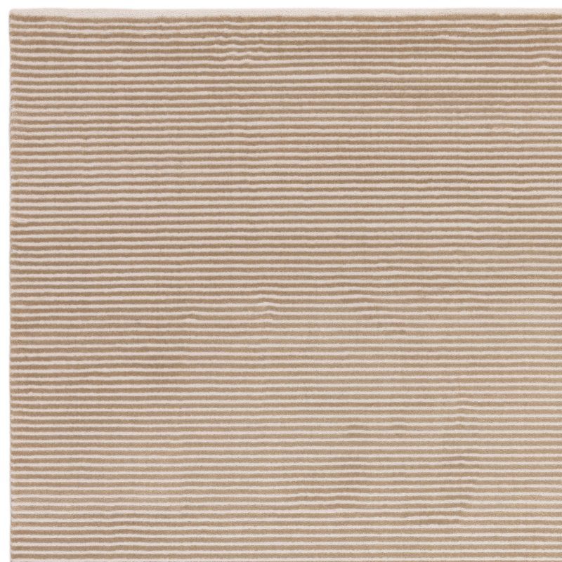 Kuza Plain Stripe Beige Rug