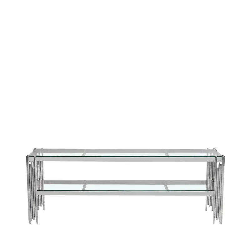 Cohen Chrome Steel Tubes Entertainment Unit