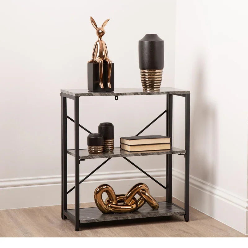 Alora 72cm 3-Tier Black Display Unit