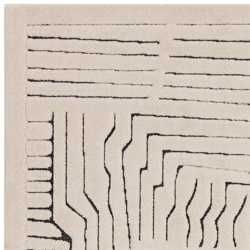 Valley Ivory/Charcoal Route Rug - Image 2