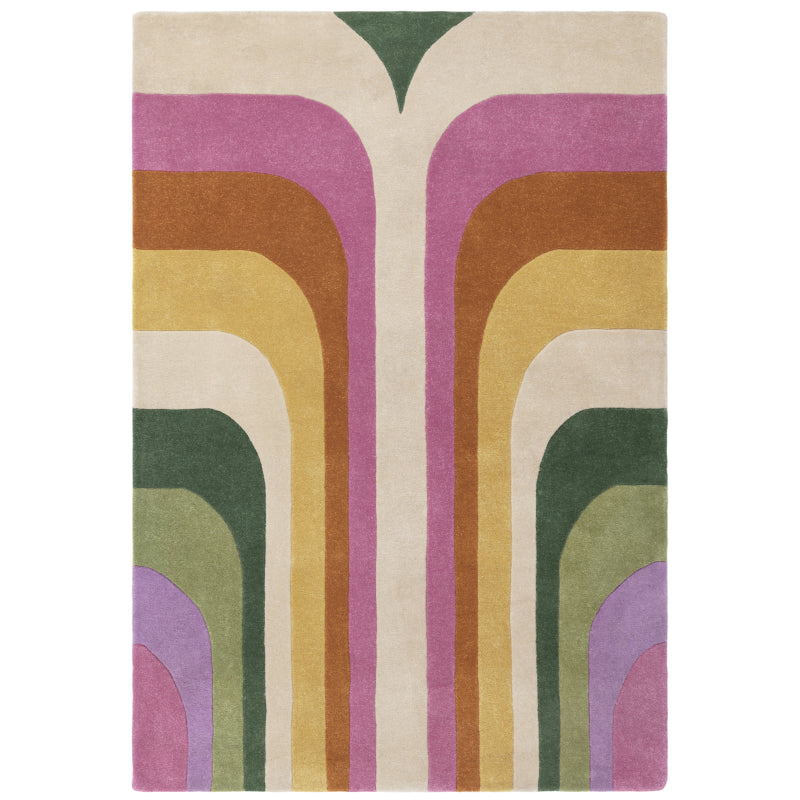Romy 01 Retro Pink Rug - Image 1