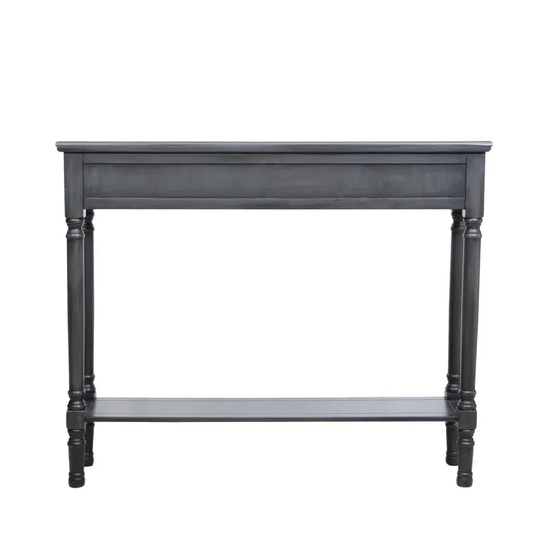 Delta Medium 3 Drawer Console Table Grey with Ball Design Hadle