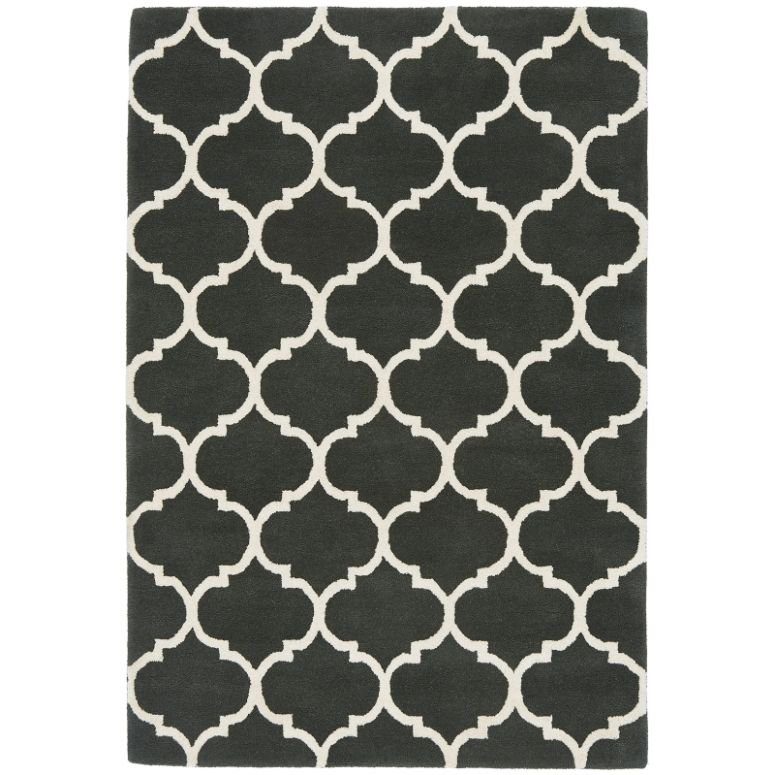 Albany Rug Ogee Charcoal 080x150cm