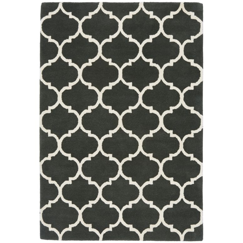 Albany Ogee Charcoal Rug - Image 1
