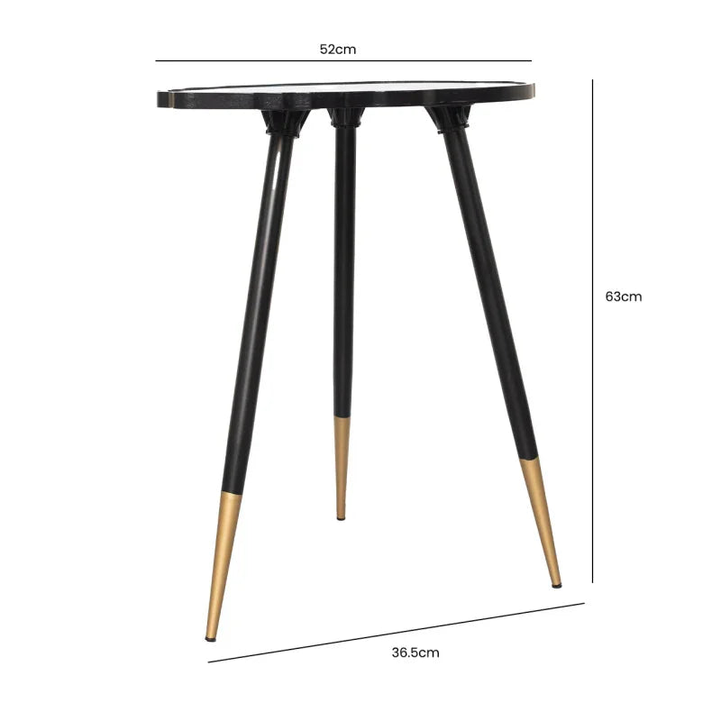 62.5cm Teal Green End Table