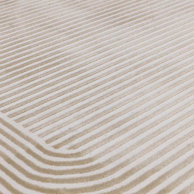 Kuza Shape Gold / Cream Rug