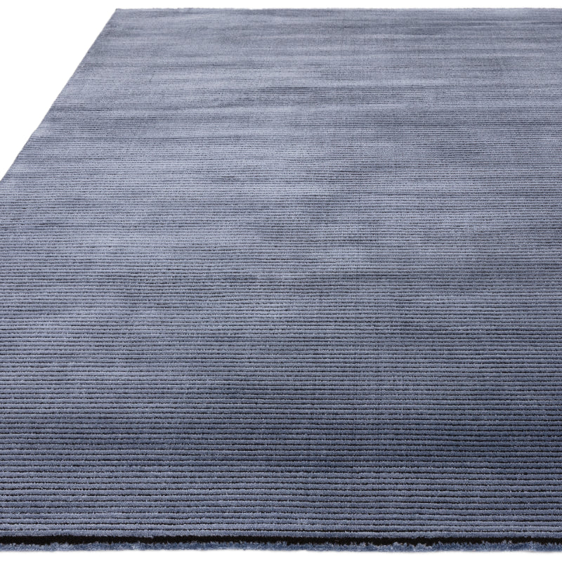 Kuza Plain Stripe Navy Rug - Image 6