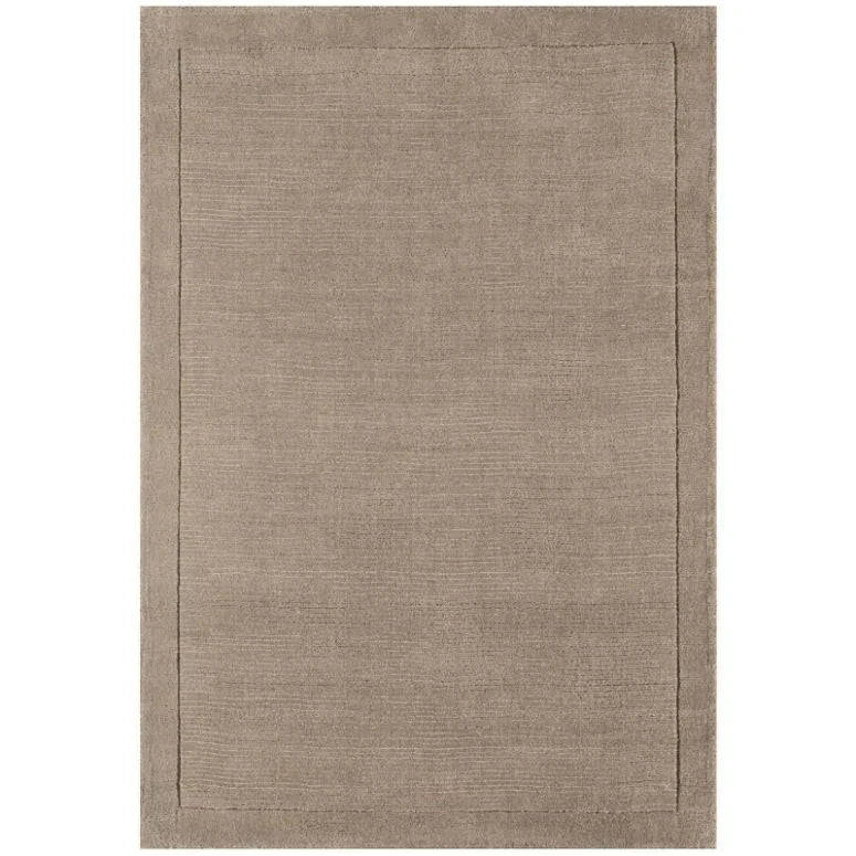York Taupe Rug 200x290cm handwoven wool striped design
