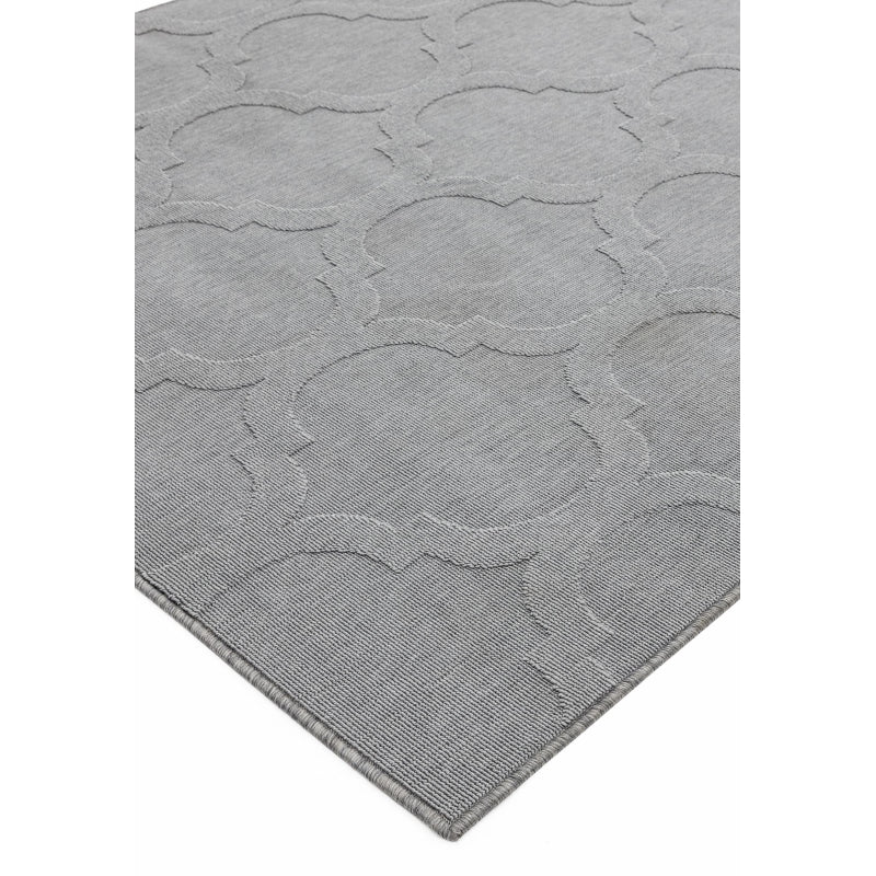 Antibes AN01 Grey Trellis Rug - Image 3