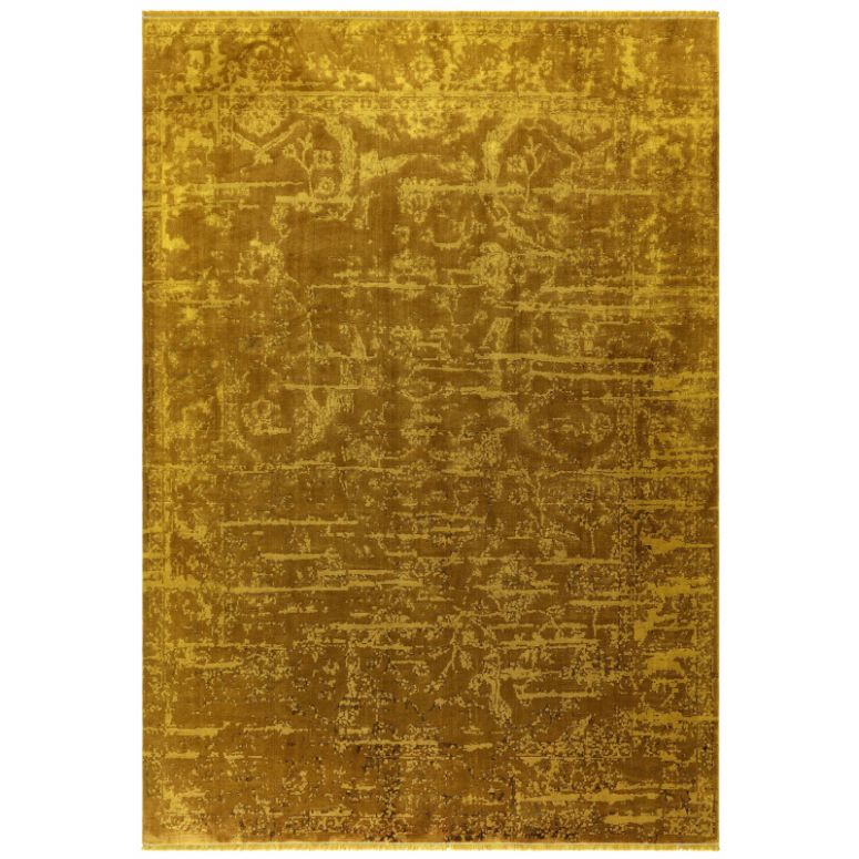 Zehraya ZE09 Gold Abstract Rug - Image 1