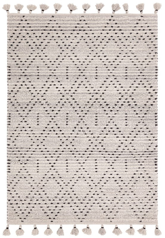 Nepal Grey/Black Diamond Rug Rug - Image 1